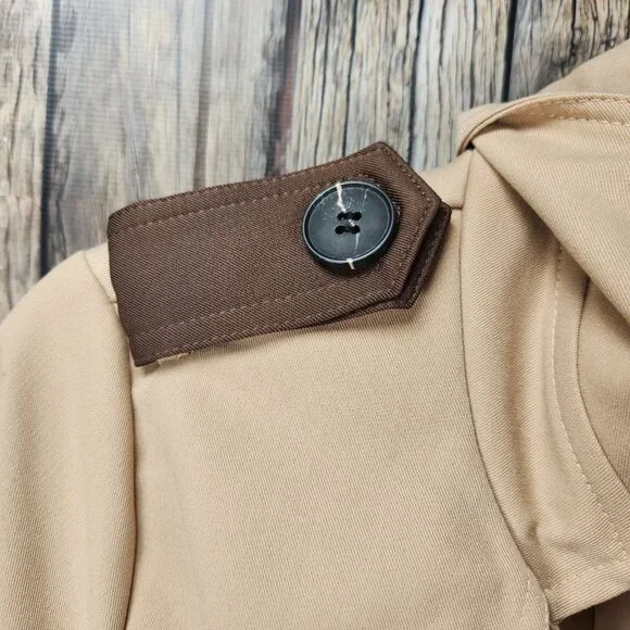 LINXUAN (Amazon Brand) Long Line Trench Coat Jacket - M - Picture 11 of 14